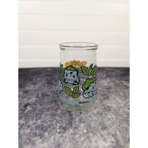 Welch's 1999 Pokémon Jelly Jar Collector's Glass #01 Bulbasaur Vintage